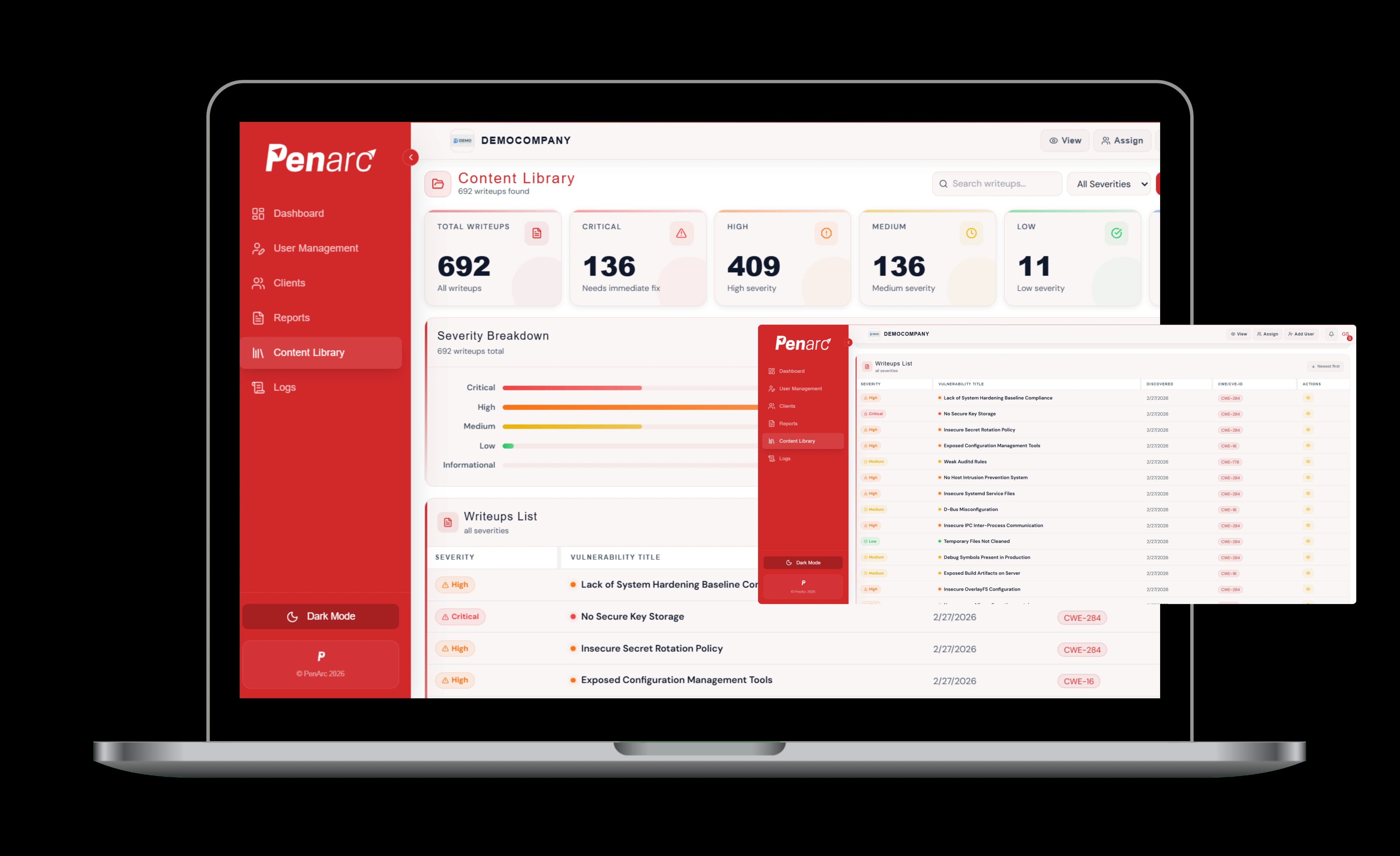 Content Library Screen